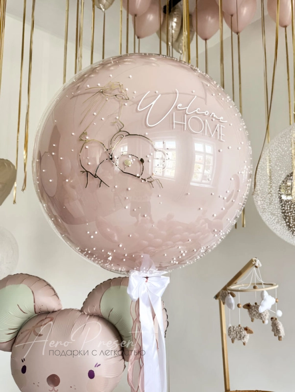 Оформление комнаты для новорожденной девочки "Розовая сказка"