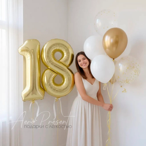 Набор воздушных шаров "Золотой блик"