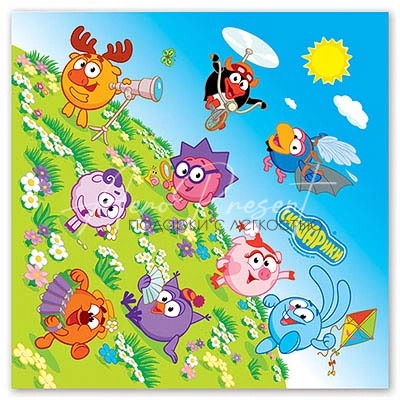 Салфетка Смешарики 33см 16шт