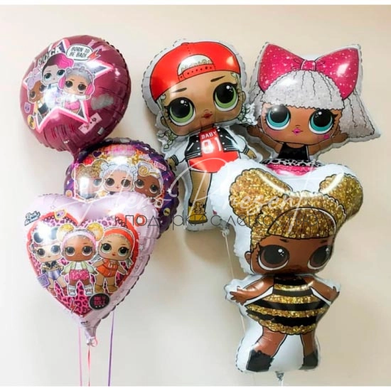 Большеглазые куклы - фольгированный микс