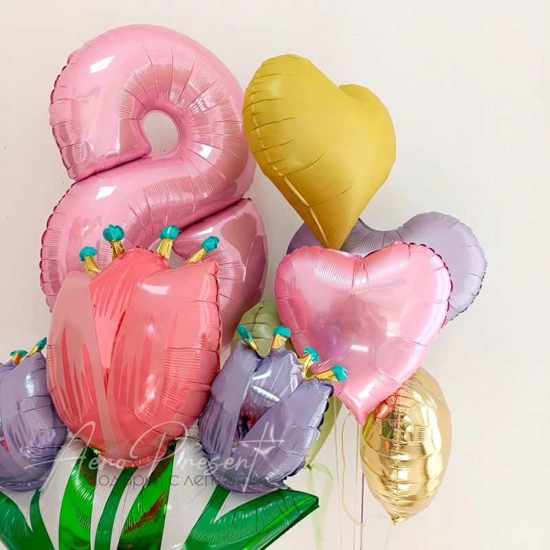 Набор воздушных шаров "Сияние весны"