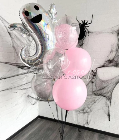 Набор "Привидение в розовых шарах"