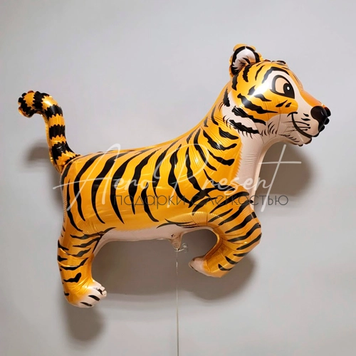 Тигр, фольгированный шар