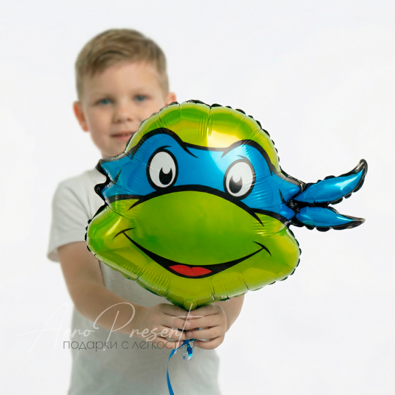 Черепашка "Синяя маска", фольгированный шар