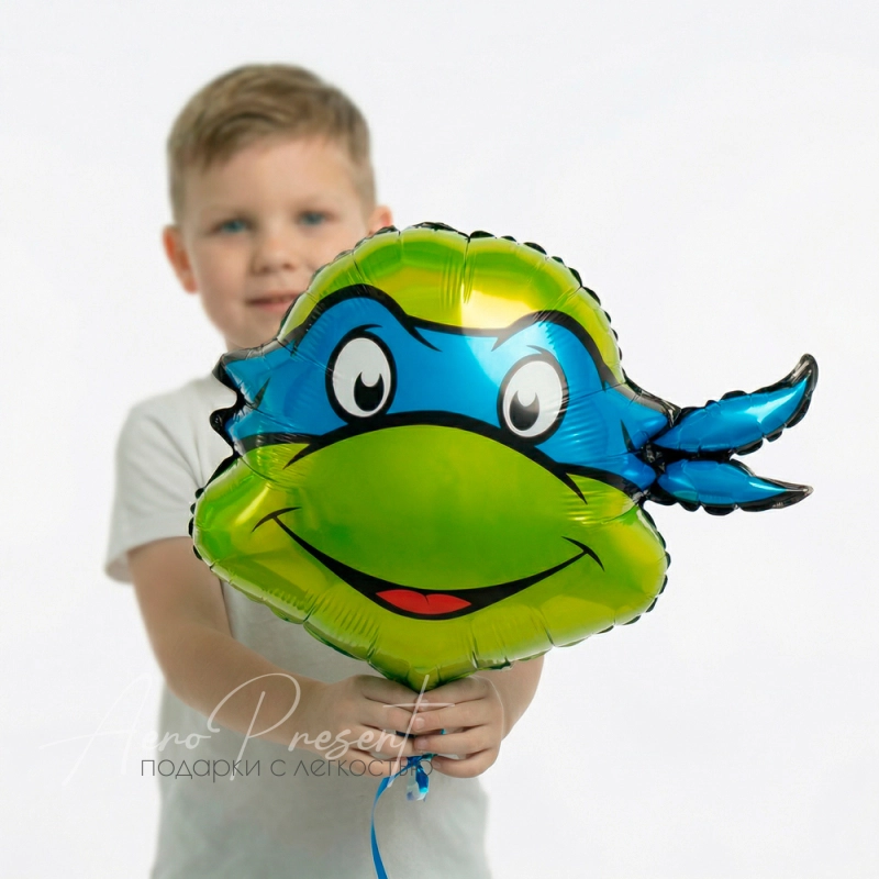 Черепашка "Синяя маска", фольгированный шар