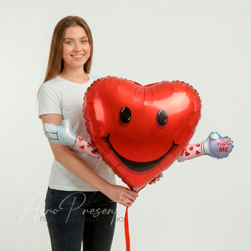 Обними меня, фольгированный шар