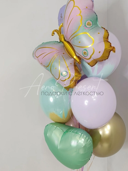 Фонтан из шаров "Весеннее настроение"