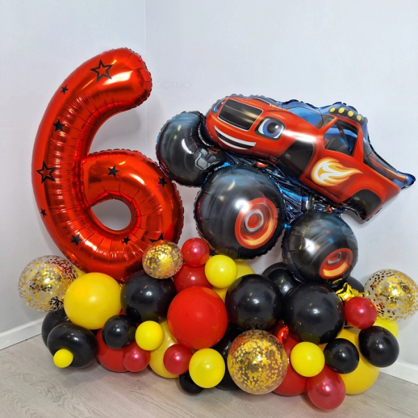 Композиция с цифрой "Вспыш"