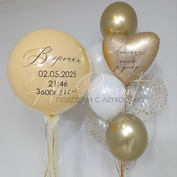 Набор шаров на выписку "Малышка дома"