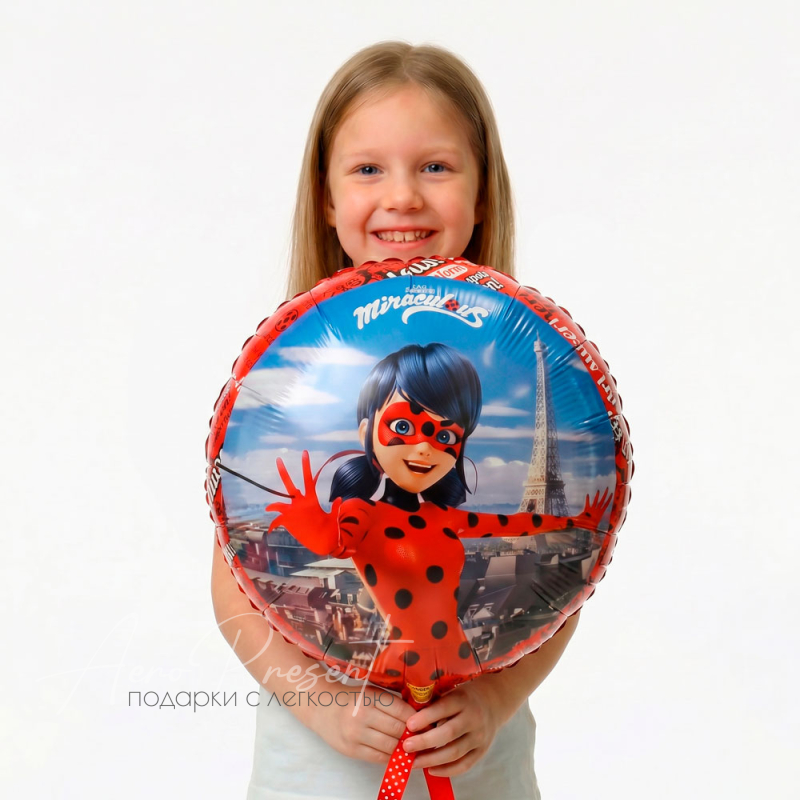 Леди Баг, Париж, фольгированный шар