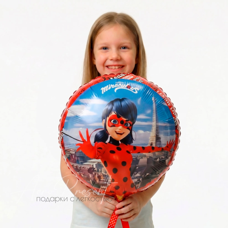 Леди Баг, Париж, фольгированный шар