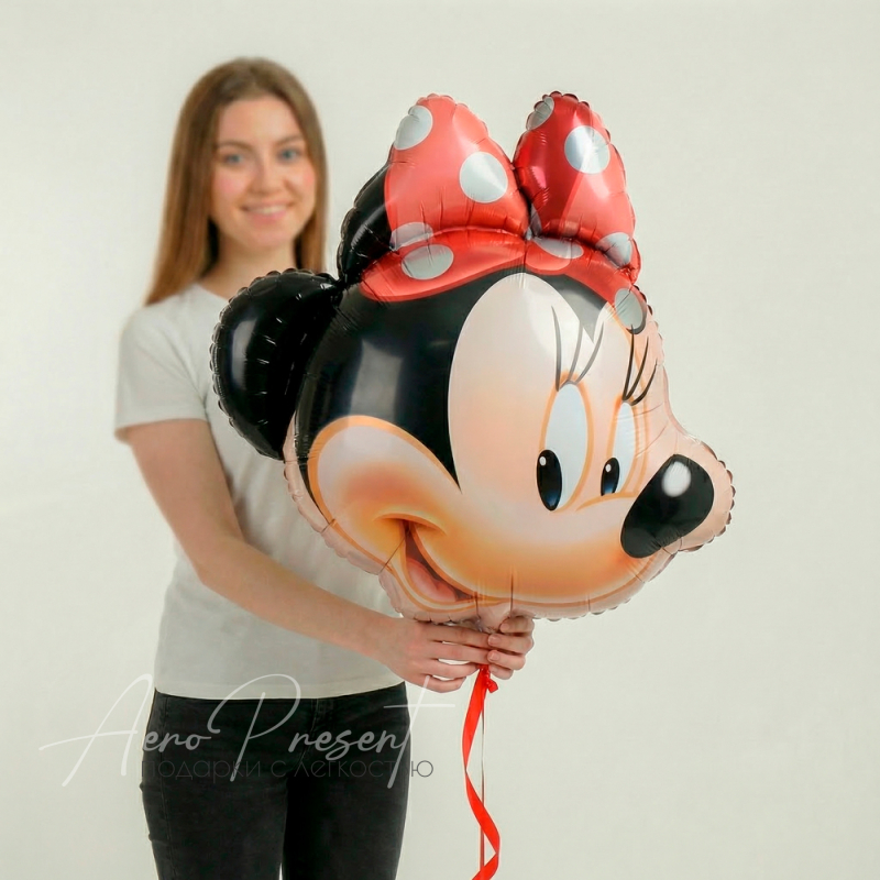 Голова Минни Маус, фольгированный шар