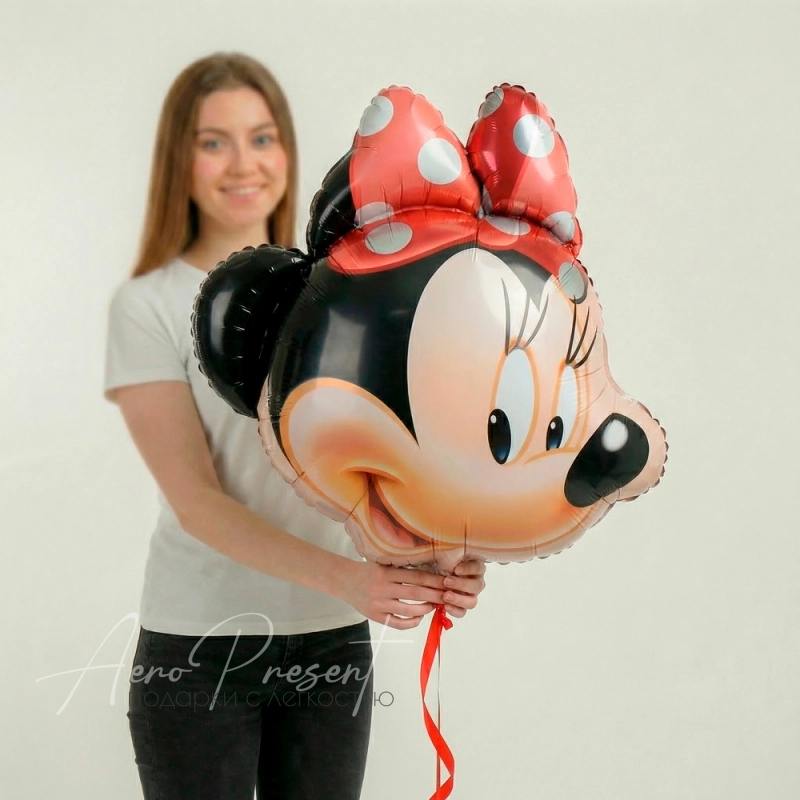 Голова Минни Маус, фольгированный шар