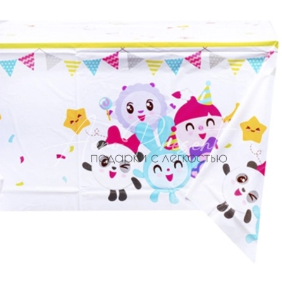 Скатерть п/э Малышарики Флажки 130х180см