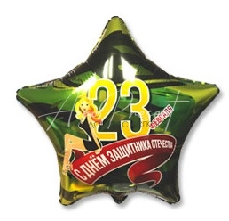 С Днём защитника Звезда с рис., арт. 24-04