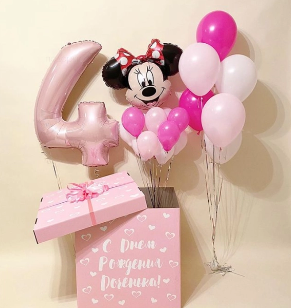 Коробка сюрприз "Малышка Минни"