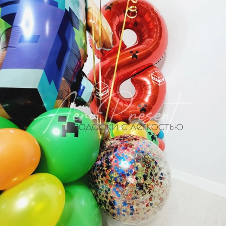 Набор с цифрой "Майнкрафт"