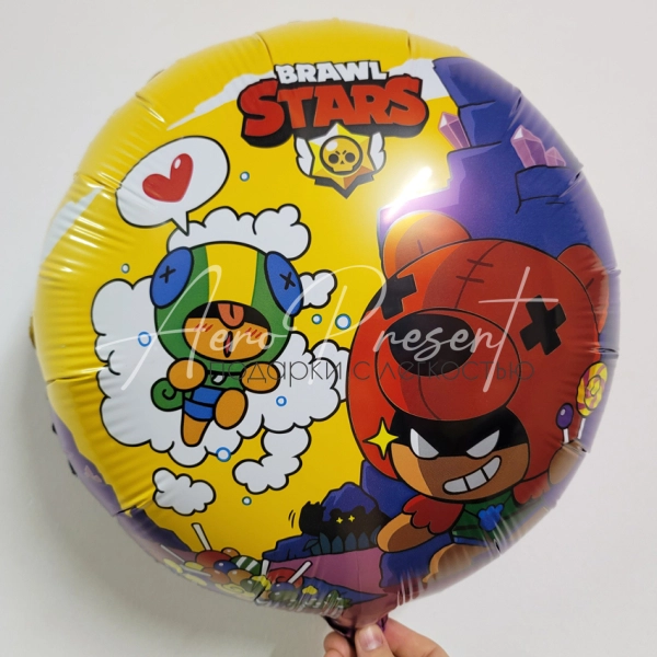 Brawl Stars "Леон и Нита", фольгированный шар