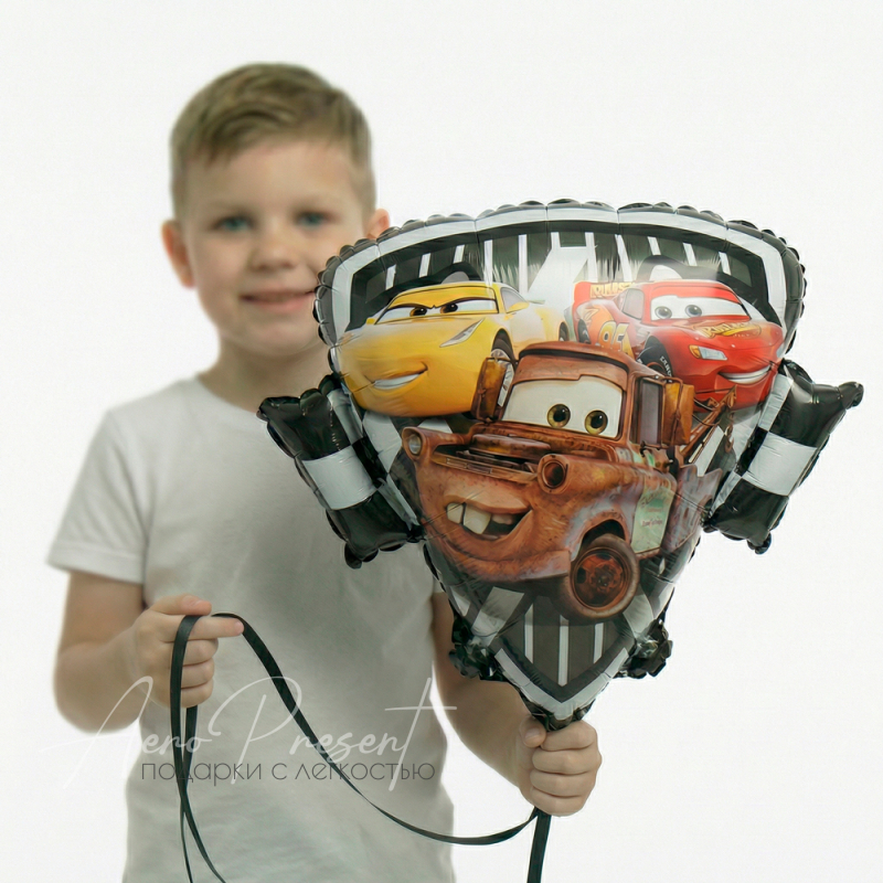 Фольгированный шар Фигура, Тачки, Герб Радиатор-Спрингс