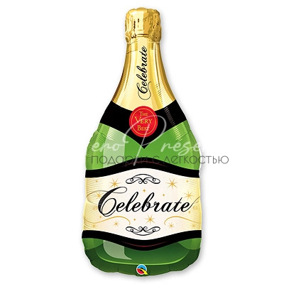 Бутылка шампанского, фольгированный шар