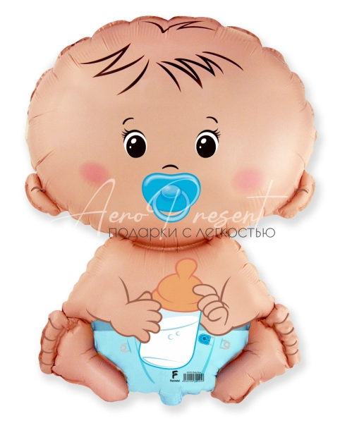 Малыш - мальчик, фольгированный шар