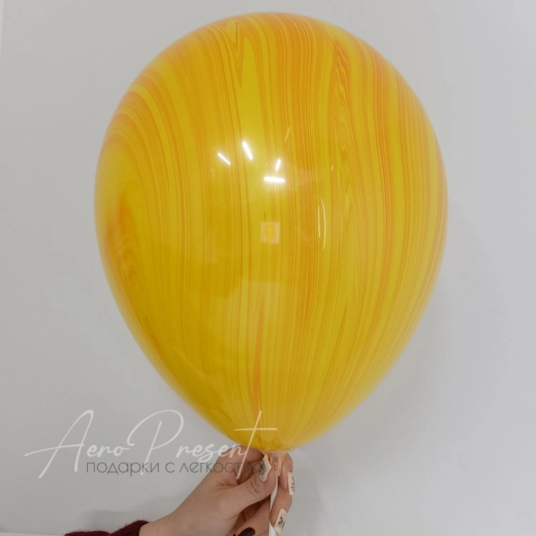 Воздушный шар Агат желто-оранжевый 