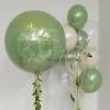 Набор шаров с живой зеленью "Оливковый флер"