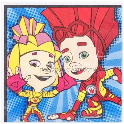 Салфетка Фиксики Комиксы 33см 12шт