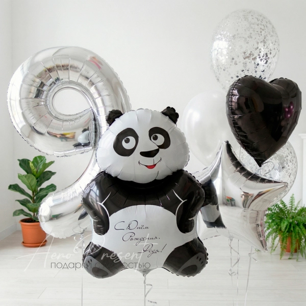 Набор воздушных шаров "Панда поздравляет"