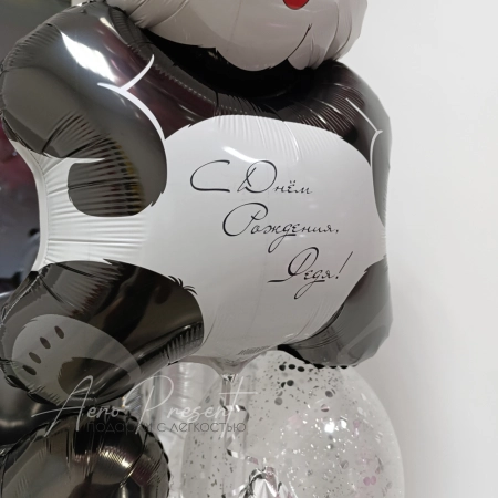 Набор воздушных шаров "Панда поздравляет"