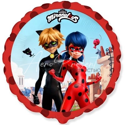 Леди Баг и суперкот, фольгированный шар