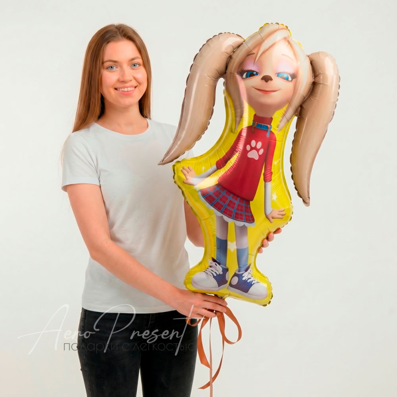 Роза Барбоскина, фольгированный шар