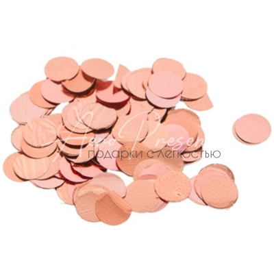 Хлопушка Бумфети 30см конф розов золото