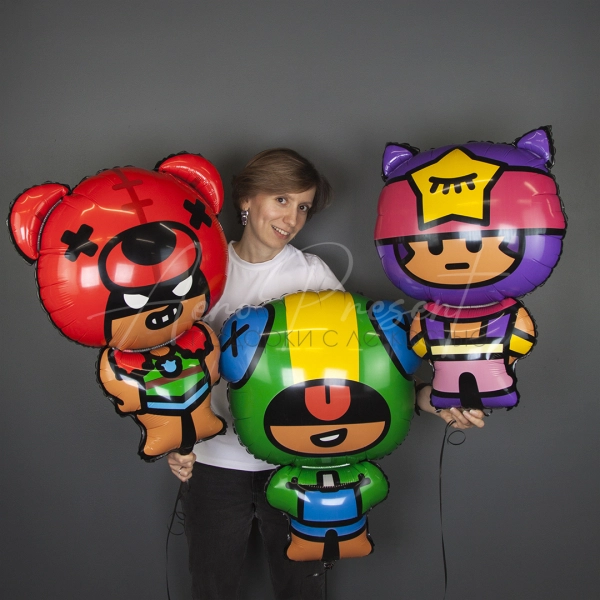 Brawl Stars "Сэнди", фольгированный шар