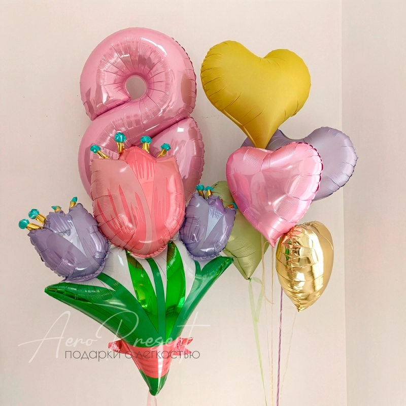 Набор воздушных шаров "Сияние весны"