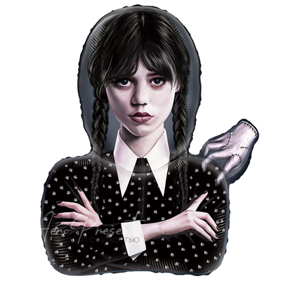 Фольгированный шар "Мрачная девочка"