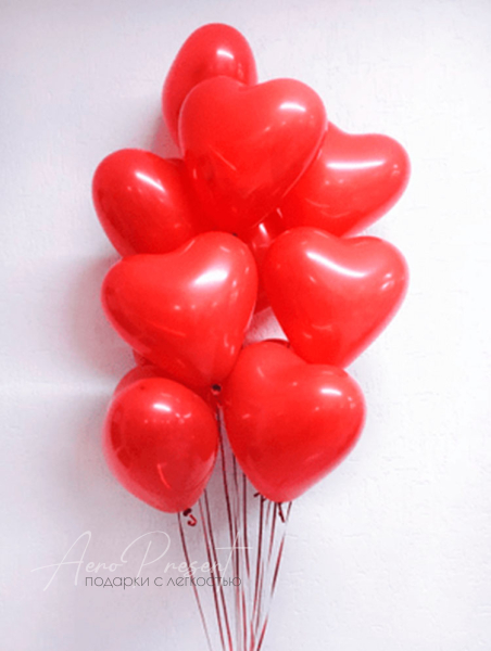 Воздушные шары - сердца