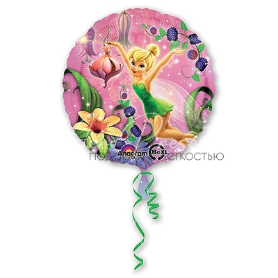Фея в цветах, фольгированный шар