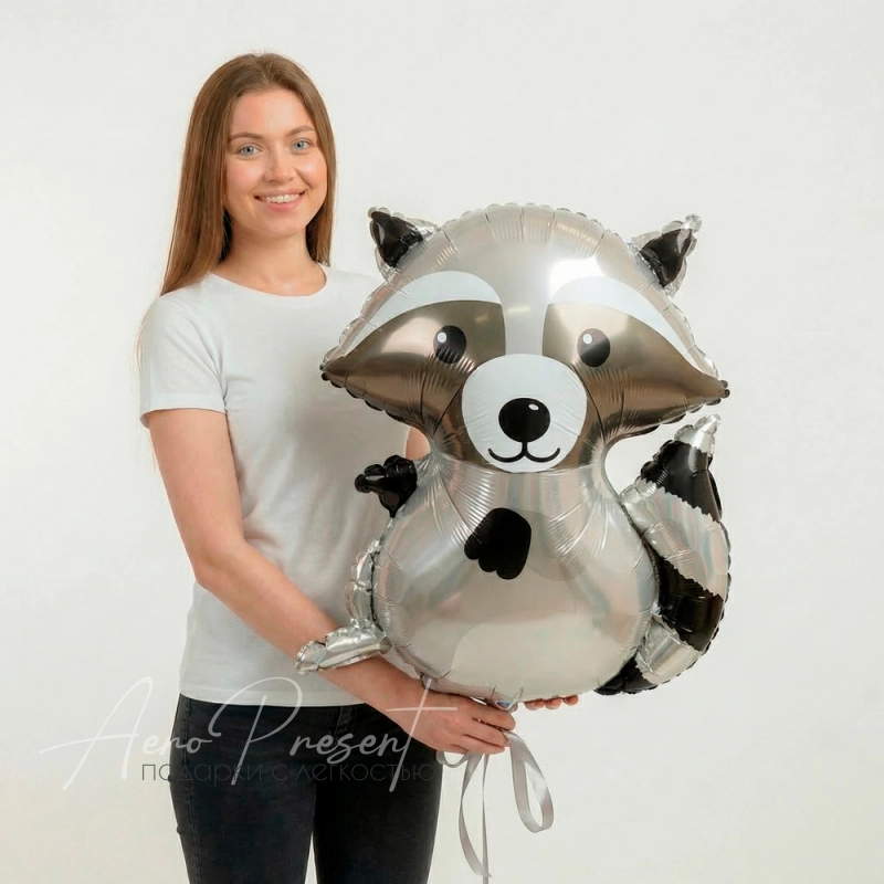 Енот, фольгированный шар