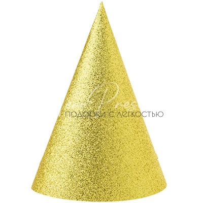 Колпак блеск Золото 6шт