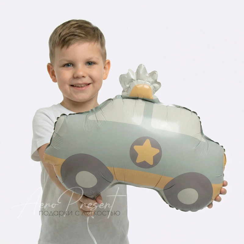 Фольгированный шар Фигура, Полицейская машина, Сатин