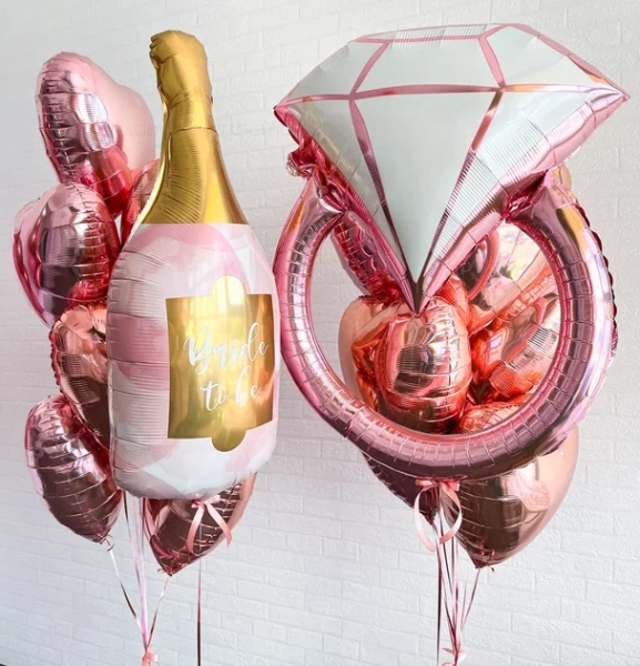 Набор с кольцом и бутылкой шампанского