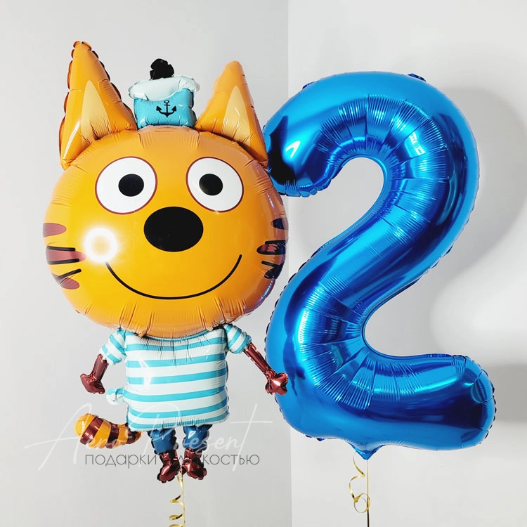 Набор шаров "Коржик" и цифра