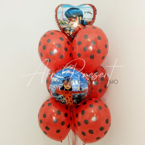 Букет "Леди Баг в Париже"