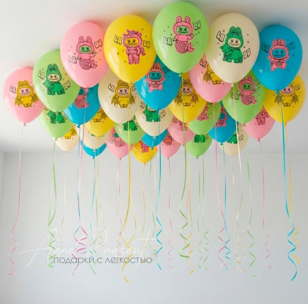 Шары с изображением монстриков ЛаБу