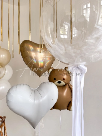 Оформление комнаты на выписку "Наше счастье"