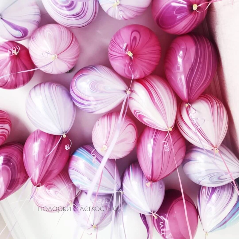 Мраморный воздушный агат