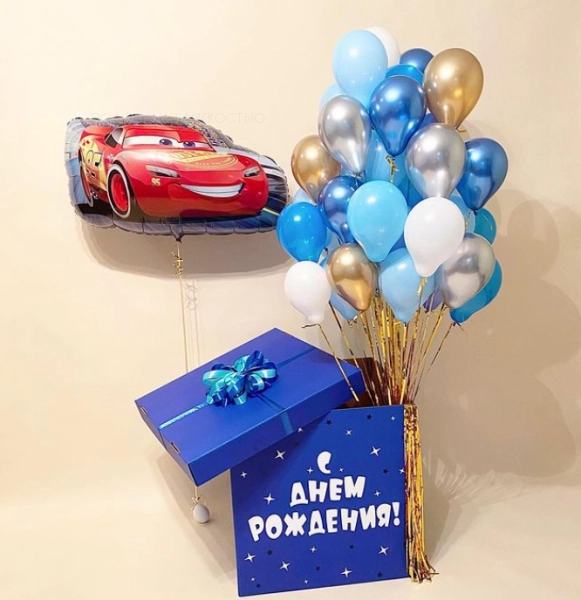 Коробка сюрприз "Тачки"