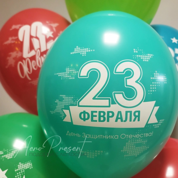 Шары "С днем защитника Отечества"