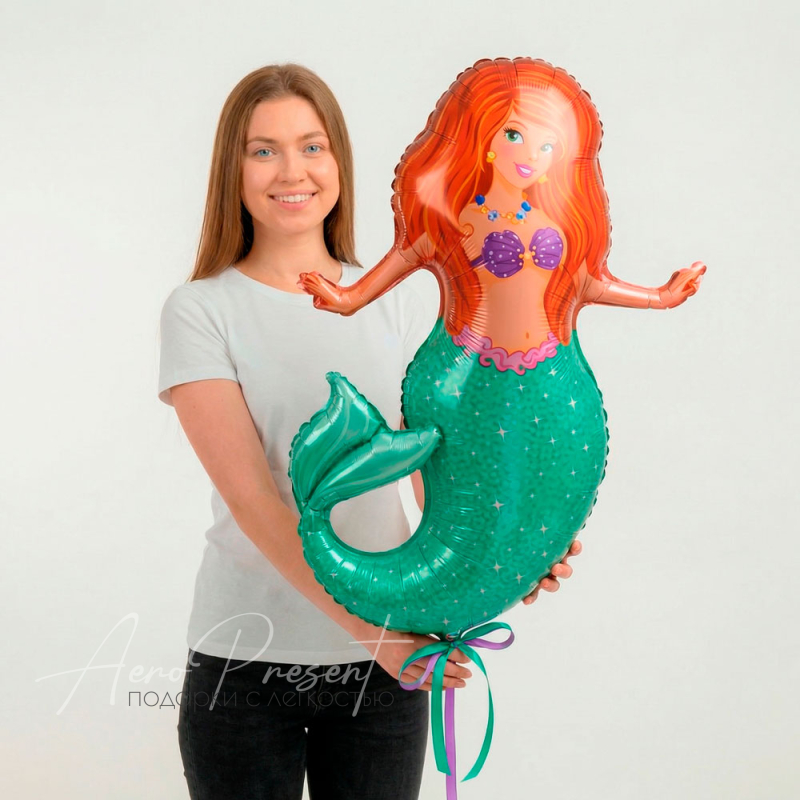 Русалочка, фольгированный шар